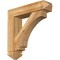 Ekena Millwork Imperial Arts and Crafts Rough Sawn Bracket w/ Offset Brace, Western Red Cedar, 6"W x 24"D x 24"H BKT0604X24X24IMP03RWR - alternate 1